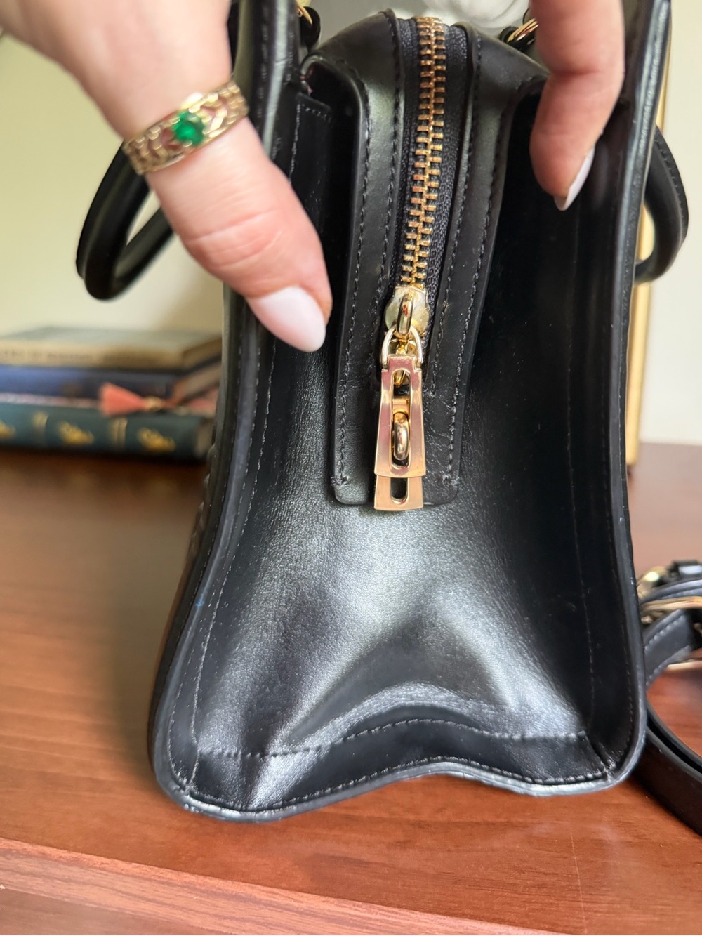 Coach Zoe Art Deco Quilted Satchel - Like New - Picture 6 of 7